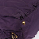 PRADA Tote Bag Nylon Purple Gold Auth ep12878-10