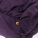 PRADA Tote Bag Nylon Purple Gold Auth ep12878-11