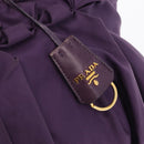 PRADA Tote Bag Nylon Purple Gold Auth ep12878-15