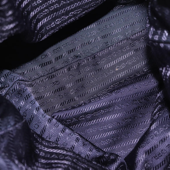 PRADA Tote Bag Nylon Purple Gold Auth ep12878