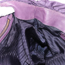 PRADA Tote Bag Nylon Purple Gold Auth ep12878-19