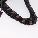 PRADA Tote Bag Nylon Purple Gold Auth ep12878-7