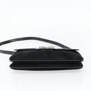 GUCCI Shoulder Bag Suede Black Gold Auth ep12880-9
