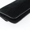 GUCCI Shoulder Bag Suede Black Gold Auth ep12880-17