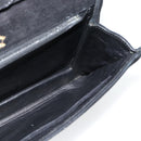 GUCCI Shoulder Bag Suede Black Gold Auth ep12880-11