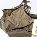 FENDI Zucca Canvas Hand Bag Black Brown Auth ep12881-19