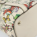 GUCCI Flora Tote Bag PVC White Gold 336776 Auth ep12889-17