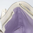 GUCCI Flora Tote Bag PVC White Gold 336776 Auth ep12889-19