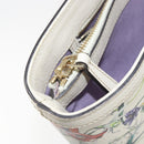 GUCCI Flora Tote Bag PVC White Gold 336776 Auth ep12889-23