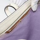 GUCCI Flora Tote Bag PVC White Gold 336776 Auth ep12889-11