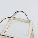 GUCCI Flora Tote Bag PVC White Gold 336776 Auth ep12889-14