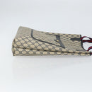 GUCCI GG Supreme Sherry Line Tote Bag PVC Navy Gold 16 002 4487 Auth ep12890-3