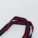 GUCCI GG Supreme Sherry Line Tote Bag PVC Navy Gold 16 002 4487 Auth ep12890-8