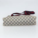 GUCCI GG Supreme Sherry Line Tote Bag PVC Navy Gold 16 002 4487 Auth ep12890-5