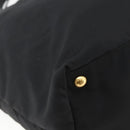 PRADA Tote Bag Nylon 2way Black Gold Auth ep12892-9