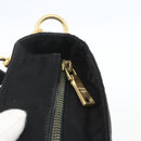 PRADA Tote Bag Nylon 2way Black Gold Auth ep12892-10