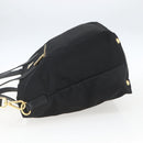 PRADA Tote Bag Nylon 2way Black Gold Auth ep12892-3
