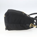 PRADA Tote Bag Nylon 2way Black Gold Auth ep12892-4