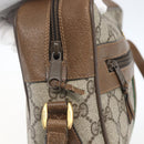 GUCCI GG Supreme Web Sherry Line Bag PVC Beige Gold 68 02 005 Auth ep12895-15