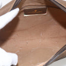 GUCCI GG Supreme Web Sherry Line Bag PVC Beige Gold 68 02 005 Auth ep12895-18