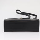Burberrys Hand Bag Leather 2way Black Silver Auth ep12903-12