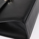 Burberrys Hand Bag Leather 2way Black Silver Auth ep12903-13
