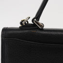 Burberrys Hand Bag Leather 2way Black Silver Auth ep12903-4