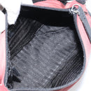 PRADA Shoulder Bag Nylon Red Silver Auth ep12904-16