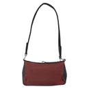 PRADA Shoulder Bag Nylon Red Silver Auth ep12904-3