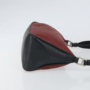 PRADA Shoulder Bag Nylon Red Silver Auth ep12904-4