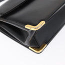 Christian Dior Shoulder Bag Leather Black Gold Auth ep12905-15
