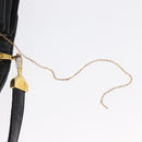 Christian Dior Shoulder Bag Leather Black Gold Auth ep12905-11