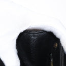Christian Dior Shoulder Bag Leather Black Gold Auth ep12905-20