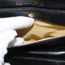 Christian Dior Shoulder Bag Leather Black Gold Auth ep12905-21