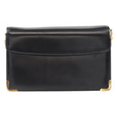 Christian Dior Shoulder Bag Leather Black Gold Auth ep12905-2