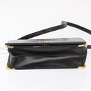 Christian Dior Shoulder Bag Leather Black Gold Auth ep12905-5