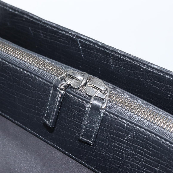 GUCCI Hand Bag Leather Black Silver 114262 Auth ep12908