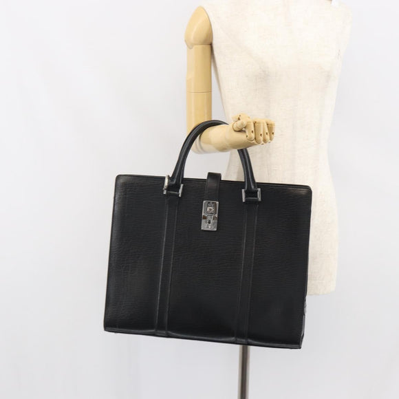 GUCCI Hand Bag Leather Black Silver 114262 Auth ep12908
