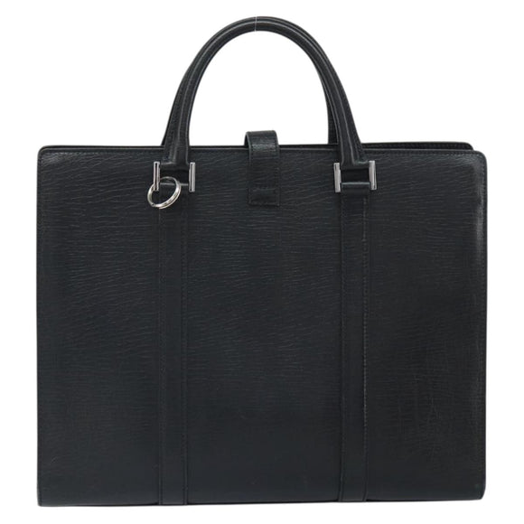GUCCI Hand Bag Leather Black Silver 114262 Auth ep12908