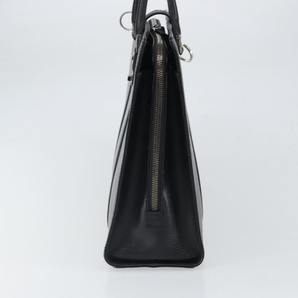 GUCCI Hand Bag Leather Black Silver 114262 Auth ep12908
