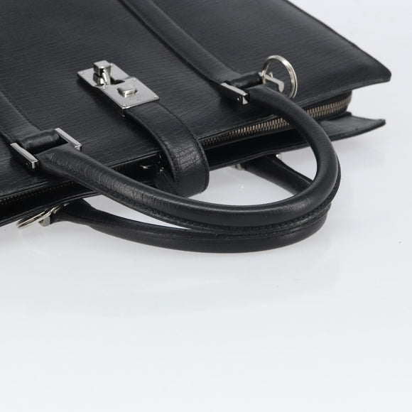 GUCCI Hand Bag Leather Black Silver 114262 Auth ep12908