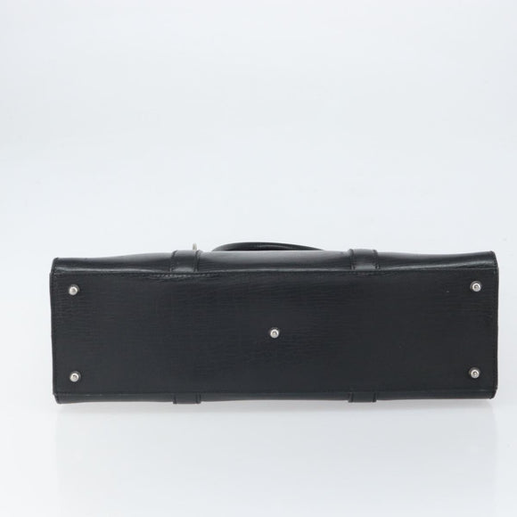 GUCCI Hand Bag Leather Black Silver 114262 Auth ep12908
