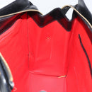 CELINE Tote Bag Leather Black Gold Auth ep12909-19