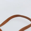 GUCCI Hand Bag Leather 2way Brown Gold Auth ep12910-9