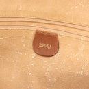 GUCCI Hand Bag Leather 2way Brown Gold Auth ep12910-19