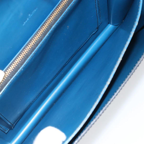 LOUIS VUITTON Epi Osh Shoulder Bag Black Blue M52445 LV Auth ep12912
