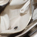 GUCCI Bamboo Hand Bag Leather Silver Gold 336032 Auth ep12914-23