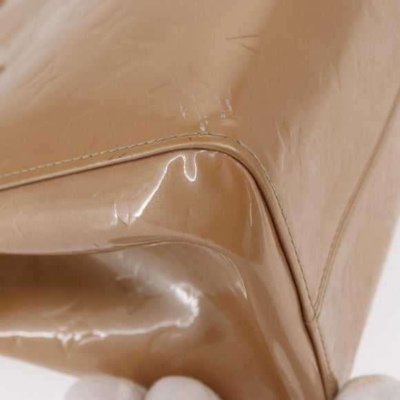 LOUIS VUITTON Monogram Vernis Maple Drive Hand Bag Perle M91376 LV Auth ep12915