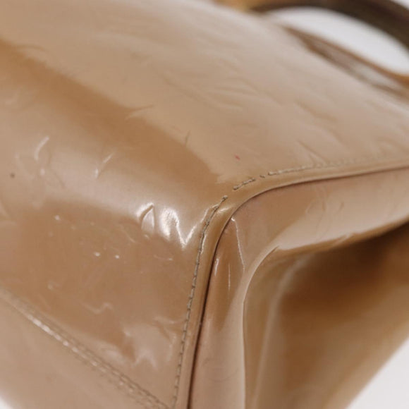 LOUIS VUITTON Monogram Vernis Maple Drive Hand Bag Perle M91376 LV Auth ep12915