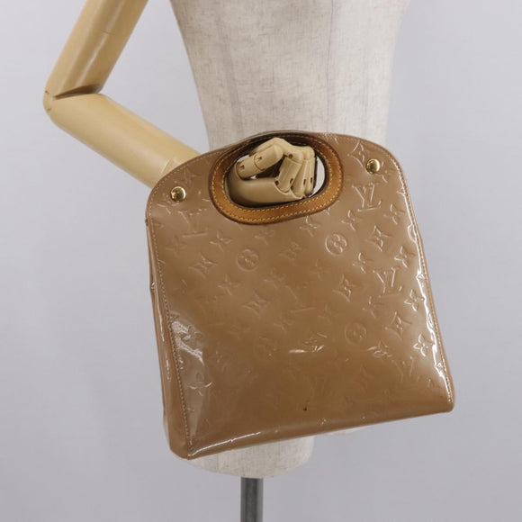 LOUIS VUITTON Monogram Vernis Maple Drive Hand Bag Perle M91376 LV Auth ep12915